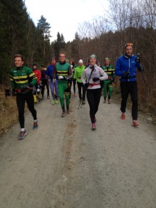 Fornøyd gjeng ned fra fjellet